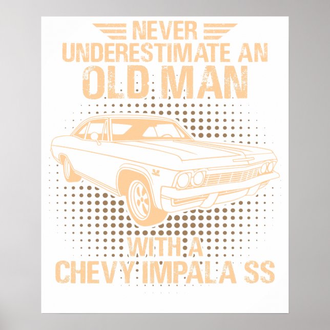 An Old Man Chevrolet Impala Ss 1965 Poster (Front)
