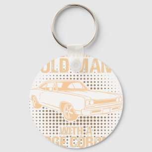 An Old Man Dodge Coronet Super Bee 1968 Key Ring