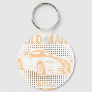 An Old Man Dodge Viper 1996 Gts Stripes Key Ring
