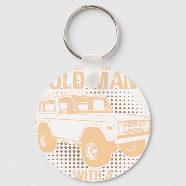 An Old Man Ford Bronco Key Ring (Front)