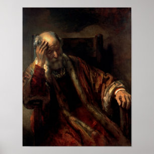 An Old Man in an Armchair Poster