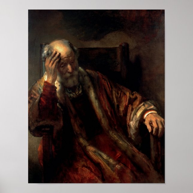 An Old Man in an Armchair Poster (Front)