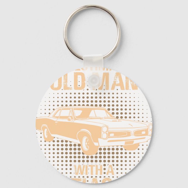 An Old Man Pontiac Gto 1967 Key Ring (Front)