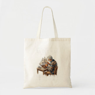 An Old Man Who Builds Model Ships In His Seventies Tote Bag