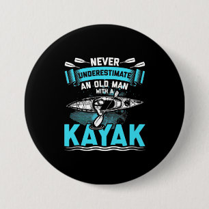 An Old Man With A Kayak 7.5 Cm Round Badge
