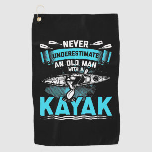 An Old Man With A Kayak Golf Towel