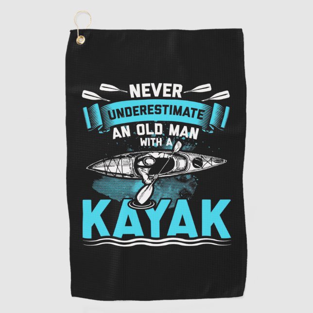 An Old Man With A Kayak Golf Towel (Front)