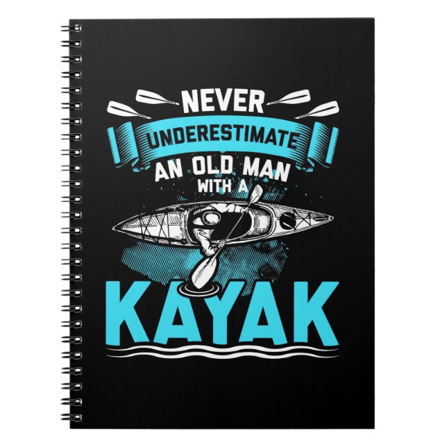 An Old Man With A Kayak Notebook (Front)