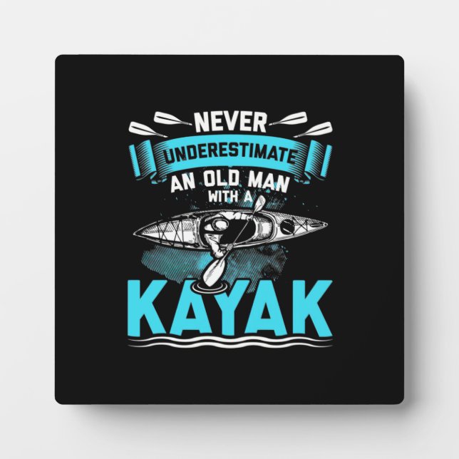 An Old Man With A Kayak Plaque (Front)