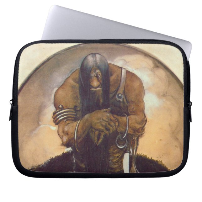 An Old Mountain Troll Laptop Sleeve (Front)