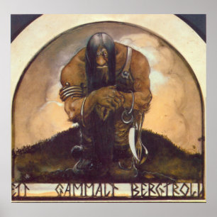 An Old Mountain Troll Poster