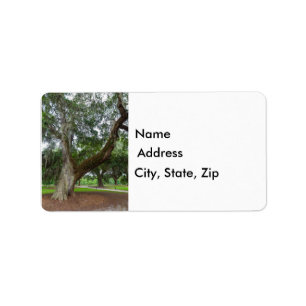 An Old Oak Tree Label