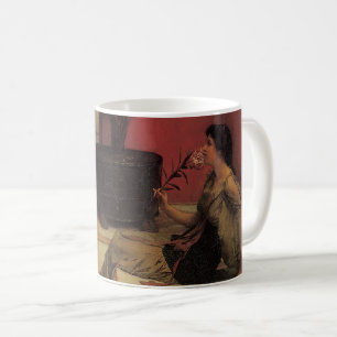 An Oleander by Alma Tadema, Vintage Flowers Coffee Mug