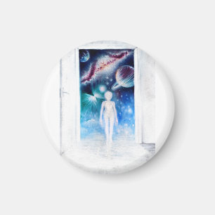 An open door to the universe   square  magnet