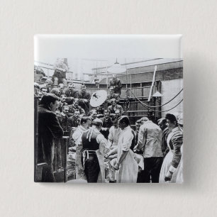 An Operation at Charing Cross Hospital 15 Cm Square Badge