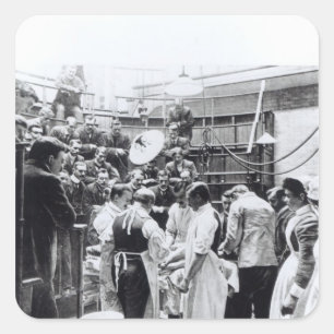 An Operation at Charing Cross Hospital Square Sticker