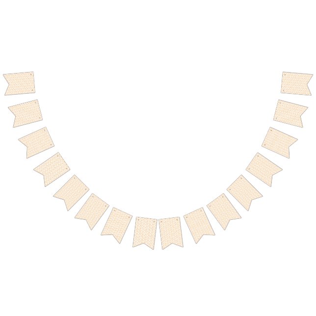 an orange and white background with swirls bunting  (All)