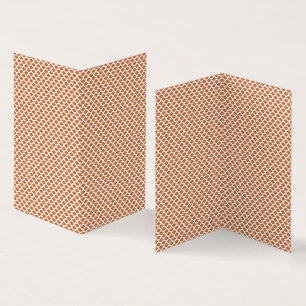 an orange and white geometric pattern