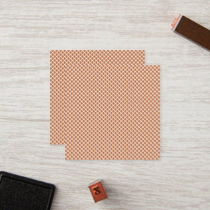  an orange and white geometric pattern loyalty card