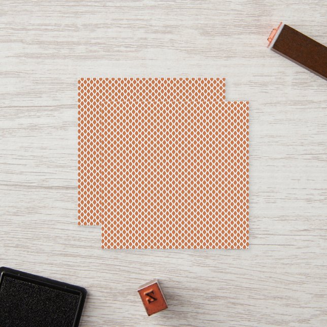  an orange and white geometric pattern loyalty card (Front/Back In Situ)