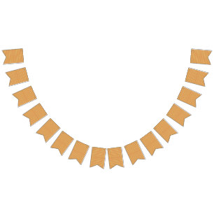 an orange and yellow background with small dots bunting