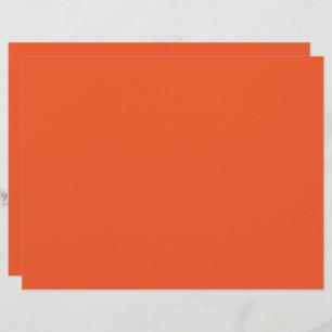 an orange background with a black border custom letterhead