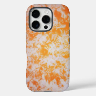 An orange grunge textured iPhone 16 pro case