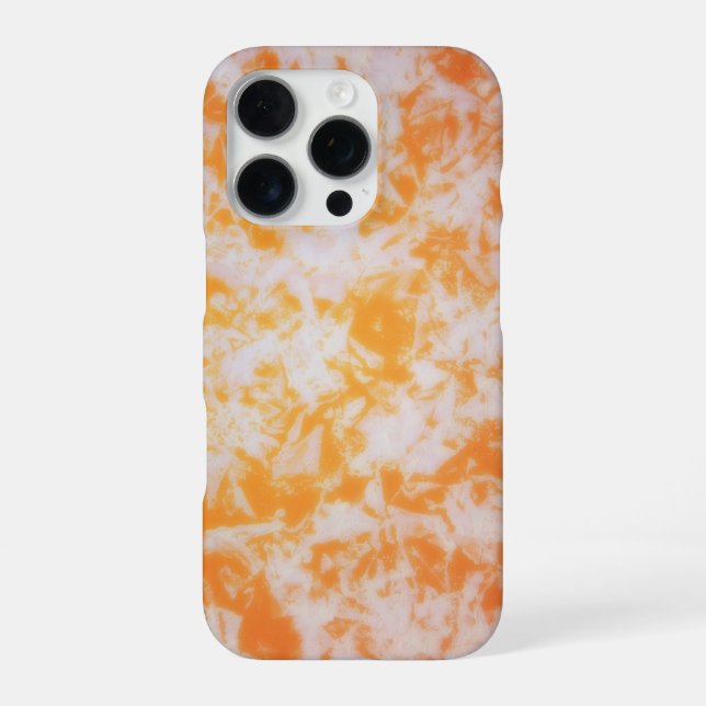 An orange grunge textured | iPhone case (Back)