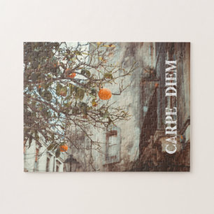 An Orange Tree in a Romantic Old Town Jigsaw Puzzle