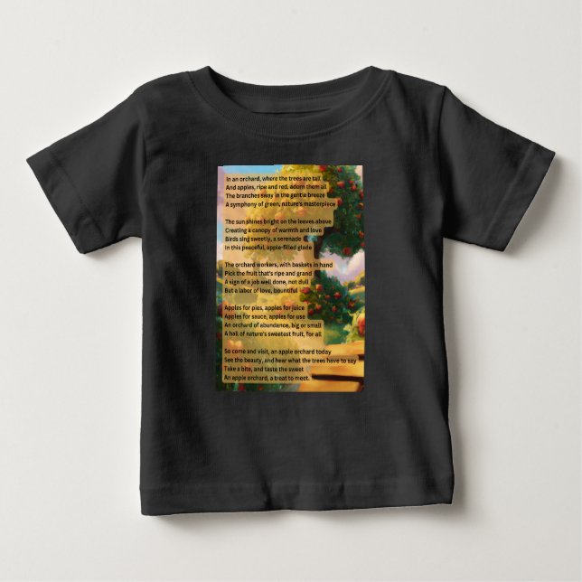 An Orchard's Apple Harvest - Apple Abundance Baby T-Shirt (Front)