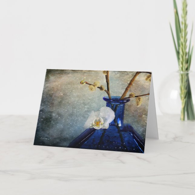 An Orchid for You - Beautiful Floral Greeting Card (Front)