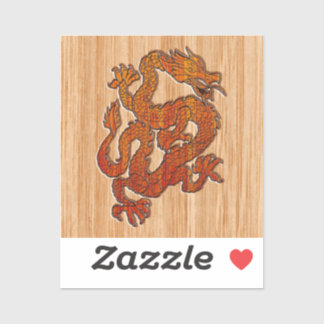 An oriental Dragon in Bamboo