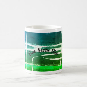 An original abstract design on a classic white mug