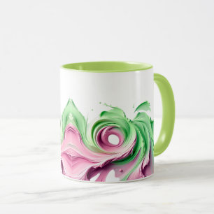 An original abstract image full of life. mug