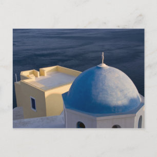 An Orthodox Church near the sea, Oia Santorini Postcard