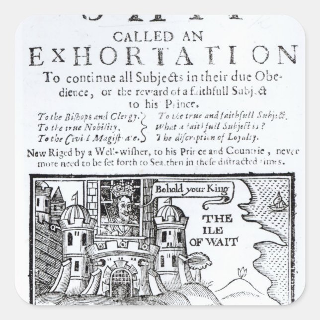 An Ould Ship called an Exhortation' Square Sticker (Front)
