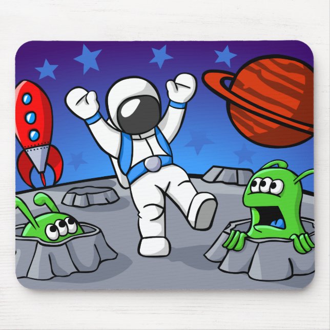An Outer Space Adventure Mouse Pad (Front)