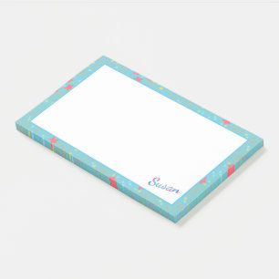 An oversized post it note for Susan