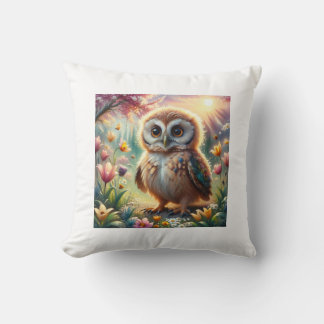 An owl-themed pillow 