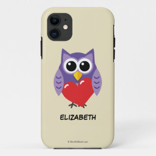 An Owly Love Add Your Name iPhone 11 Case