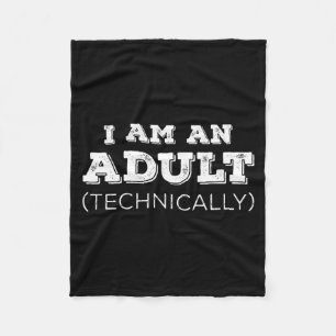 An Technically Funny Sarcastic Humour Birthdays 1 Fleece Blanket