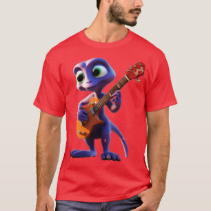 An  toon Creature Playing The Guitar T-Shirt