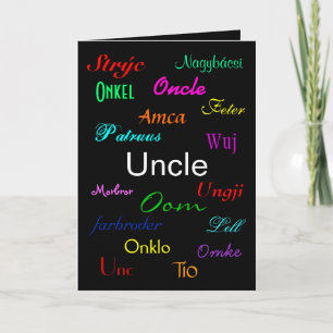"An Uncle's Birthday" Card - Customisable