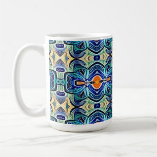 An unique colourful classic traditional design  coffee mug