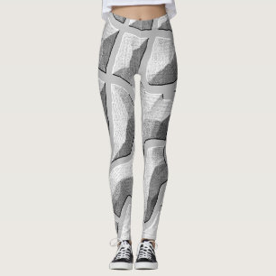 An unique embossing art grey"Ratti_Creative_Arts" Leggings