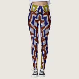 An unique geometric "Ratti_Creative_Arts" Leggings