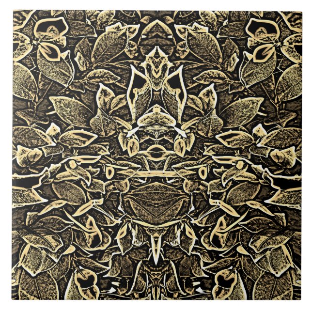 An unique wood colour classic pattern  ceramic til tile (Front)