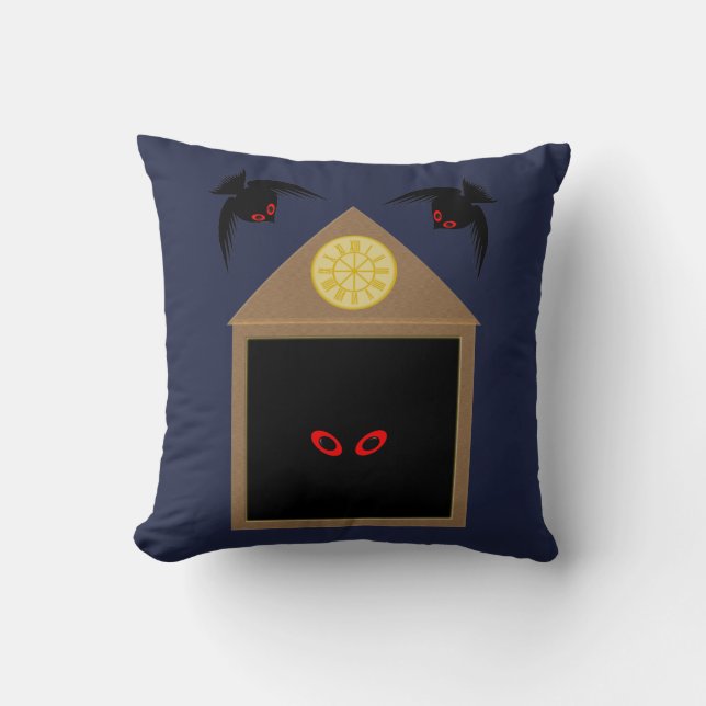 An Unkindness of Ravens Halloween Cushion (Front)