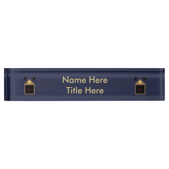 An Unkindness of Ravens Halloween Custom Nameplate (Front)