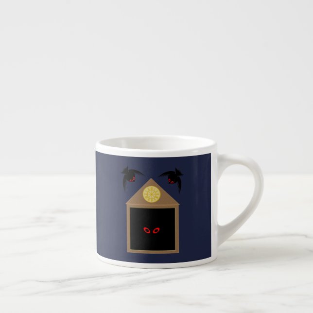An Unkindness of Ravens Halloween Espresso Cup (Right)